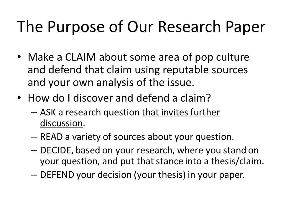 Frequantly asked questions for research paper
